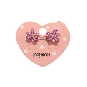 Sea Star Stud Earrings Pearls Pink Dainty Posts Women Girls Gift Jewelry Lot